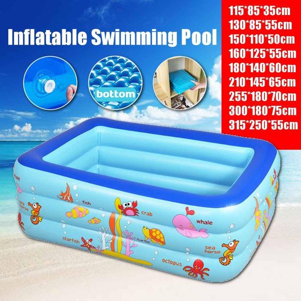 thicken inflatable swimming pool adults kids bathing tub outdoor indoor nflatable bathtub 110cm-315cm & accessories