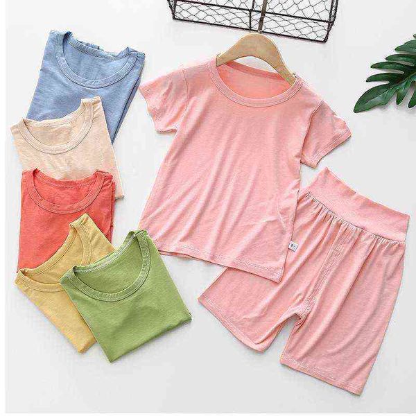 children's modal stretch short-sleeved shorts set boys girls t-shirt shorts suits baby high waist home clothes solid color 2pcs y220310, White
children's modal stretch short-sleeved shorts set boys girls t-shirt shorts suits baby high waist home clothes solid color 2pcs y220310, White