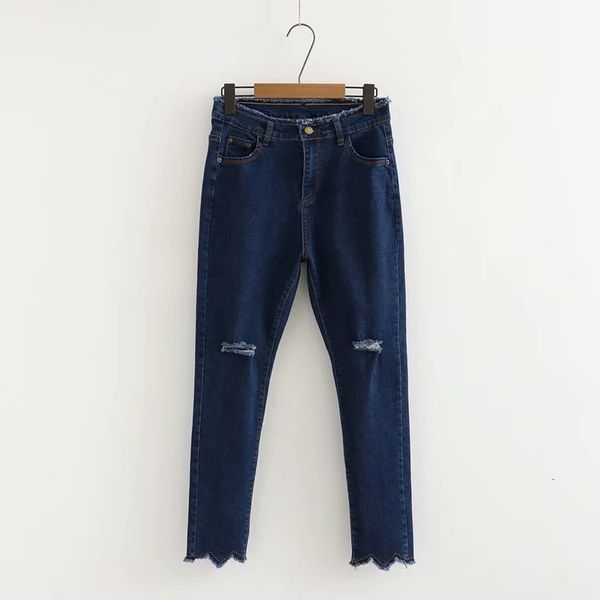 high waist plus female brim pants black blue denim pencil big taille femme spodnie damskie c9562
high waist plus female brim pants black blue denim pencil big taille femme spodnie damskie c9562