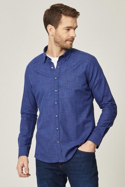 men's shirt tailored slim fit navy-blue collar 100% cotton button dress shirts, White;black
men's shirt tailored slim fit navy-blue collar 100% cotton button dress shirts, White;black