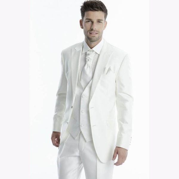 men's suits & blazers 2021 custom made 3 pieces white groom tuxedos groomsmen man mens wedding prom men suit terno masculino (jacket+pa, White;black
men's suits & blazers 2021 custom made 3 pieces white groom tuxedos groomsmen man mens wedding prom men suit terno masculino (jacket+pa, White;black