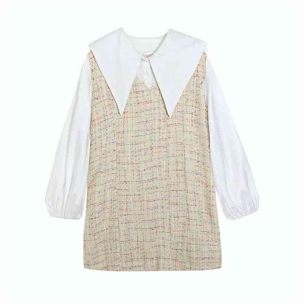 casual dresses elegant women woolen patchwork 2021 fashion ladies turn down collar mini streetwear female chic khaki plaid es hnc7, Black;gray
casual dresses elegant women woolen patchwork 2021 fashion ladies turn down collar mini streetwear female chic khaki plaid es hnc7, Black;gray