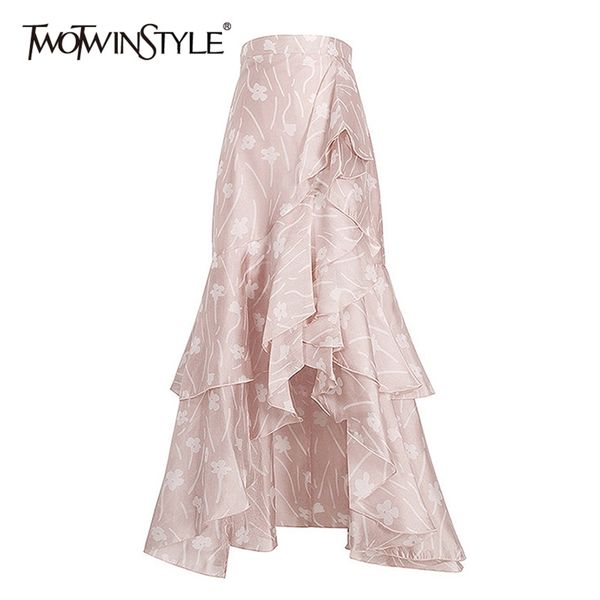 print asymmetrical women's skirts high waist hit color a line skirt female spring fashion clothing 210521, Black
print asymmetrical women's skirts high waist hit color a line skirt female spring fashion clothing 210521, Black