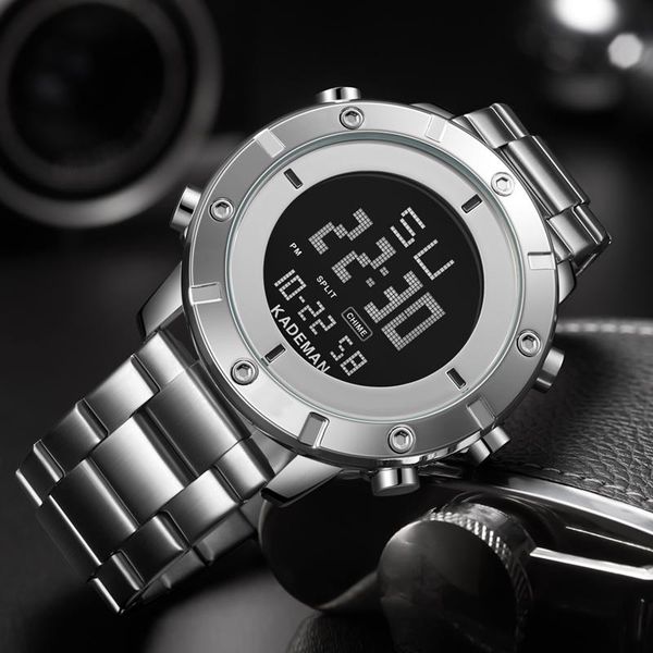 wristwatches sports mens watches luxury stainless steel band digital watch waterproof week solid military relogio masculino male clock, Slivery;brown
wristwatches sports mens watches luxury stainless steel band digital watch waterproof week solid military relogio masculino male clock, Slivery;brown