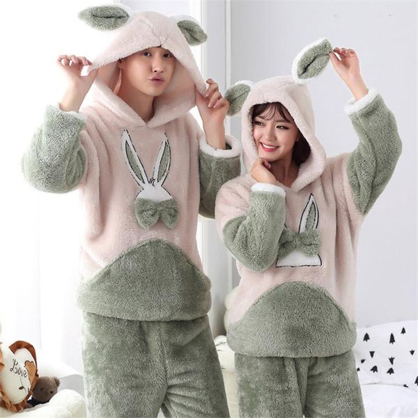 men's sleepwear lovely cartoon pajamas set for women men animal ears winter suit hooded couples korean style costume, Black;brown
men's sleepwear lovely cartoon pajamas set for women men animal ears winter suit hooded couples korean style costume, Black;brown