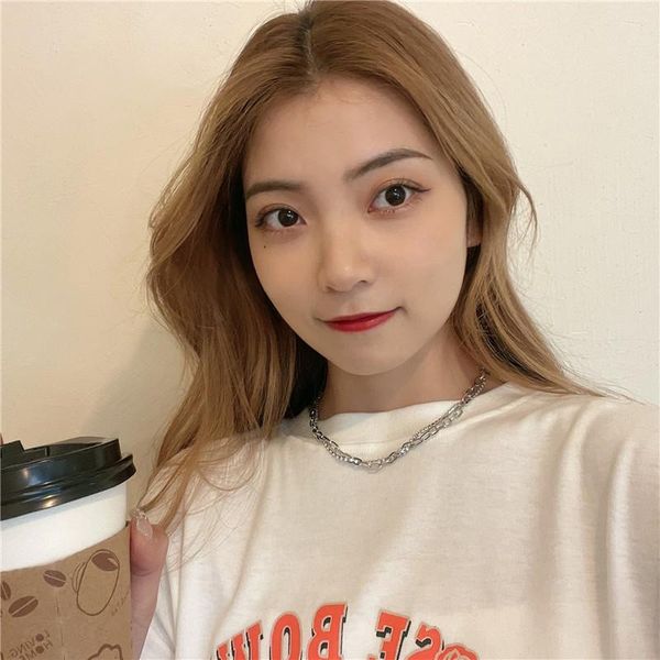 chokers necklace lady ins hip-hop chain collarbone minimalist cold wind choker collar, Golden;silver
chokers necklace lady ins hip-hop chain collarbone minimalist cold wind choker collar, Golden;silver