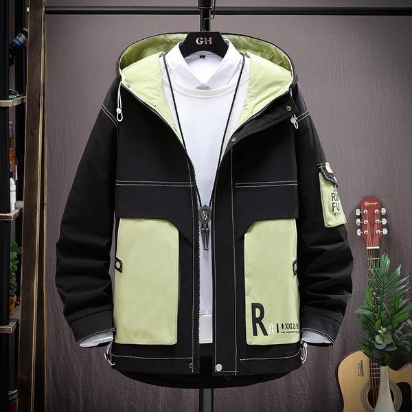 men's jackets 2021 spring autumn casual hooded cargo jacket men patchwork overcoat quality streetwear coats male 3 colors m-4xl jk225, Black;brown
men's jackets 2021 spring autumn casual hooded cargo jacket men patchwork overcoat quality streetwear coats male 3 colors m-4xl jk225, Black;brown