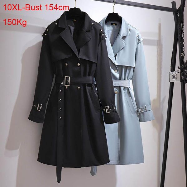 women's trench coats plus size autumn long temperament coat bust 154cm 6xl 7xl 8xl 9xl 10xl korean style loose lapel jacket 2 colors, Tan;black
women's trench coats plus size autumn long temperament coat bust 154cm 6xl 7xl 8xl 9xl 10xl korean style loose lapel jacket 2 colors, Tan;black