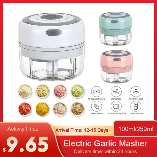 electric garlic press 100/250ml kitchen garlic crusher usb wireless food chili garlic chopper masher machine kitchen accessories
electric garlic press 100/250ml kitchen garlic crusher usb wireless food chili garlic chopper masher machine kitchen accessories