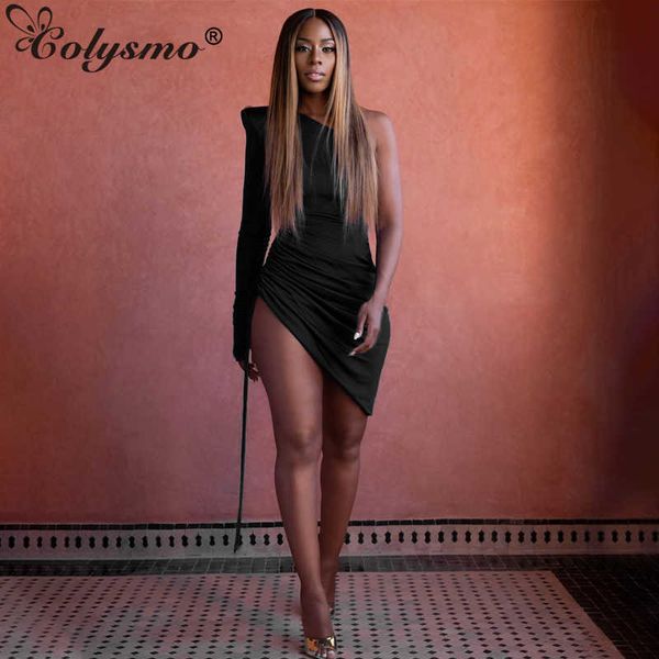 colysmo black dress autum long sleeve robe fashion single shoulder side drawstring high waist bodycon dresses lady streetwear 210527, Black;gray
colysmo black dress autum long sleeve robe fashion single shoulder side drawstring high waist bodycon dresses lady streetwear 210527, Black;gray