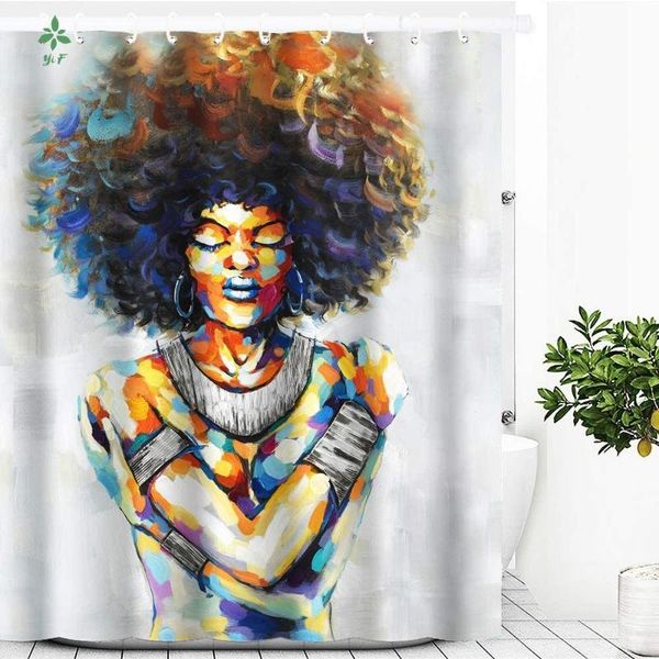 shower curtains afro-american art painted curtain waterproof polyester fabric bathroom décor
shower curtains afro-american art painted curtain waterproof polyester fabric bathroom décor