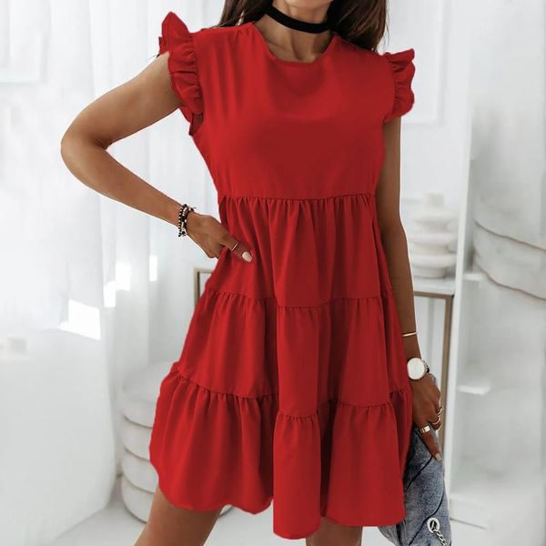 casual dresses stitching ruffled dress for women plus size summer with short sleeve loose sundress -robe femme, Black;gray
casual dresses stitching ruffled dress for women plus size summer with short sleeve loose sundress -robe femme, Black;gray