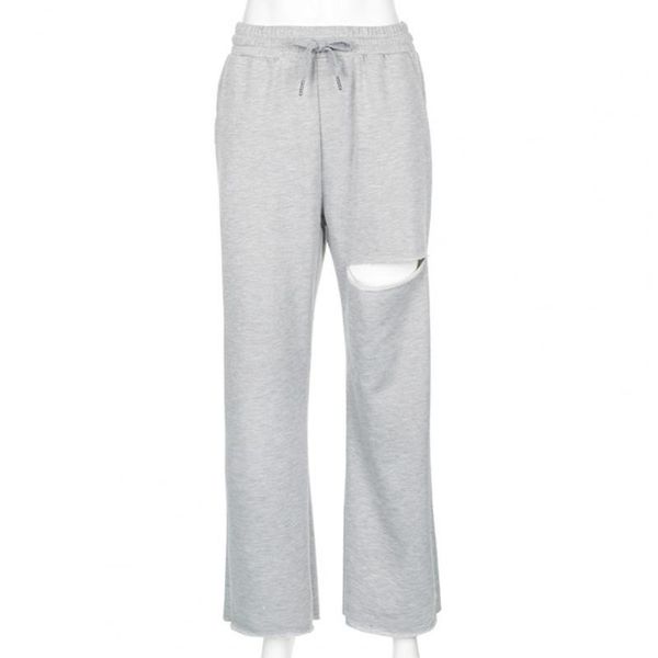 women's pants & capris women baggy wide leg hole high waist pocket loose trousers sweatpants, Black;white
women's pants & capris women baggy wide leg hole high waist pocket loose trousers sweatpants, Black;white