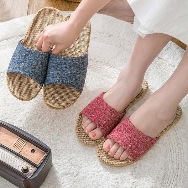 women slippers female casual flax slides colors linen belt ladies sandals flip flops lovers summer indoor home shoes, Black
women slippers female casual flax slides colors linen belt ladies sandals flip flops lovers summer indoor home shoes, Black