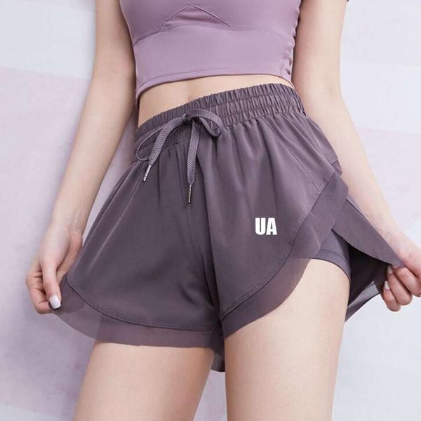 ua fashion sports shorts women's loose and fast dry running fitness skirt pants anti light high waist yoga shorts, Gray
ua fashion sports shorts women's loose and fast dry running fitness skirt pants anti light high waist yoga shorts, Gray