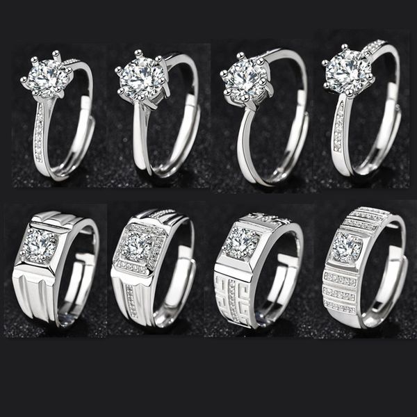 design jewelry s925 sterling silver inlaid stone female mo sang diamond male fashion simple popular couple ring korean version
design jewelry s925 sterling silver inlaid stone female mo sang diamond male fashion simple popular couple ring korean version