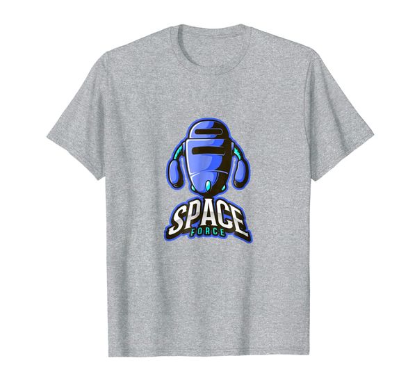 space force t-shirt, White;black