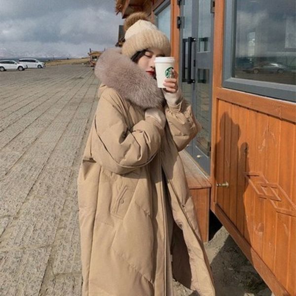 off season 2021 new fashion large wool collar short girlfriends korean down cotton padded cloth women's trend medium and long, Black
off season 2021 new fashion large wool collar short girlfriends korean down cotton padded cloth women's trend medium and long, Black