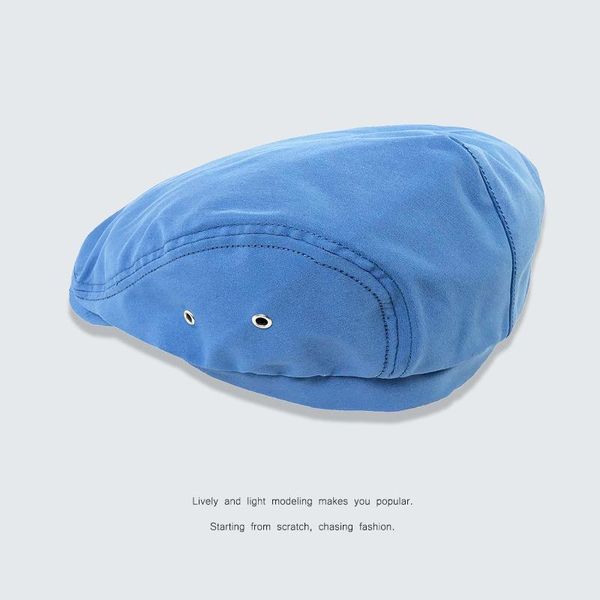 berets fashion japanese retro beret hat female british cap niche forward anti-band sboy for men, Blue;gray
berets fashion japanese retro beret hat female british cap niche forward anti-band sboy for men, Blue;gray