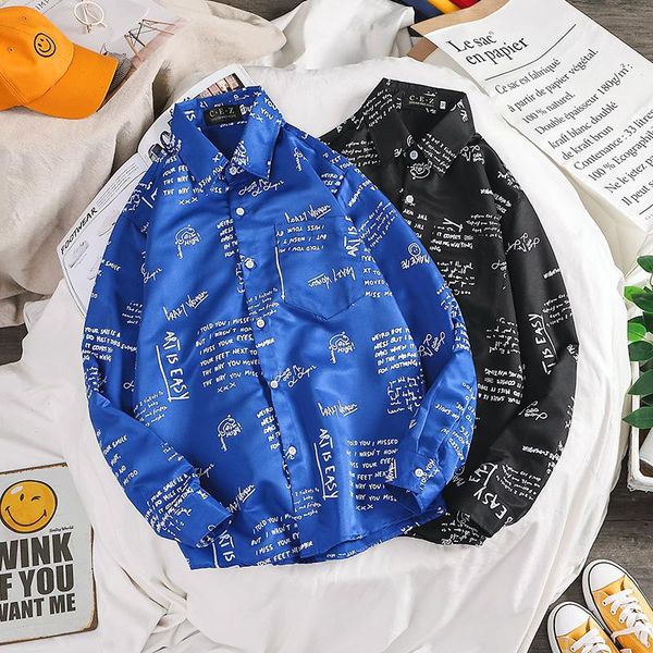 2xl 2021 spring men's long-sleeved shirt hong kong personality letter printing korean version of the loose hip-hop shi. casual shirts, White;black
2xl 2021 spring men's long-sleeved shirt hong kong personality letter printing korean version of the loose hip-hop shi. casual shirts, White;black