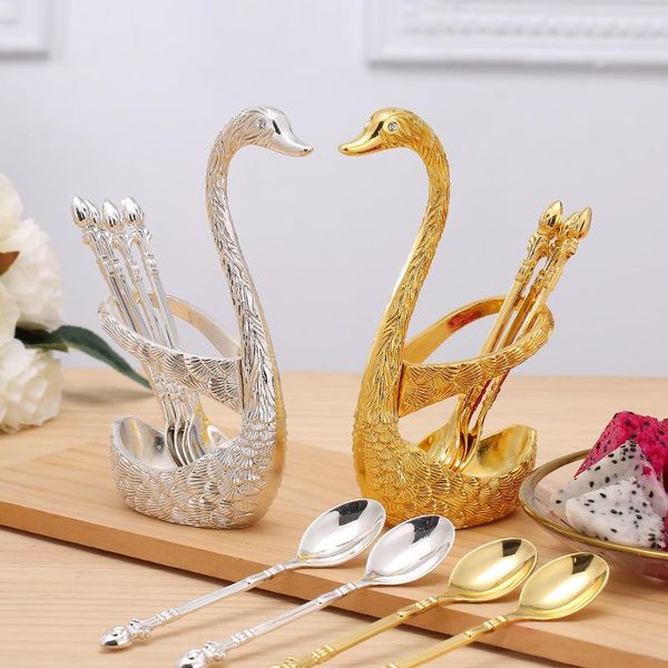 forks 304 stainless steel fruit cake coffee tea spoon swan holder cutlery set 1*dining table+ 6*spoons/fork
forks 304 stainless steel fruit cake coffee tea spoon swan holder cutlery set 1*dining table+ 6*spoons/fork