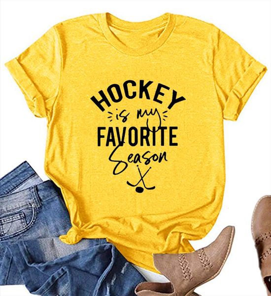 hockey is my favorite women t shirt season printed summer clothes graphic tee for ladies short sleeve vogue, White
hockey is my favorite women t shirt season printed summer clothes graphic tee for ladies short sleeve vogue, White