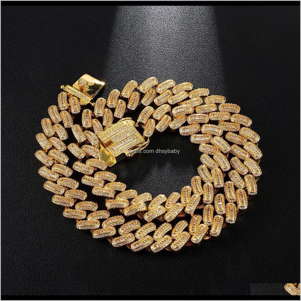 necklaces & pendants drop delivery 2021 15mm cuban link chain iced out hip bling chains jewelry men gold sier luxury designer diamond neckla, Silver
necklaces & pendants drop delivery 2021 15mm cuban link chain iced out hip bling chains jewelry men gold sier luxury designer diamond neckla, Silver
