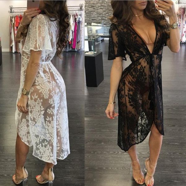 summer women beach wear cover up long dress brazilian cardigan lace hollow bikini blouse swimwear fashion tunic sarongs, Blue;gray
summer women beach wear cover up long dress brazilian cardigan lace hollow bikini blouse swimwear fashion tunic sarongs, Blue;gray