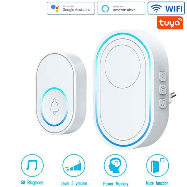 doorbells wireless doorbell tuya app intelligent home welcome waterproof button led light 433mhz security alarm smart
doorbells wireless doorbell tuya app intelligent home welcome waterproof button led light 433mhz security alarm smart
