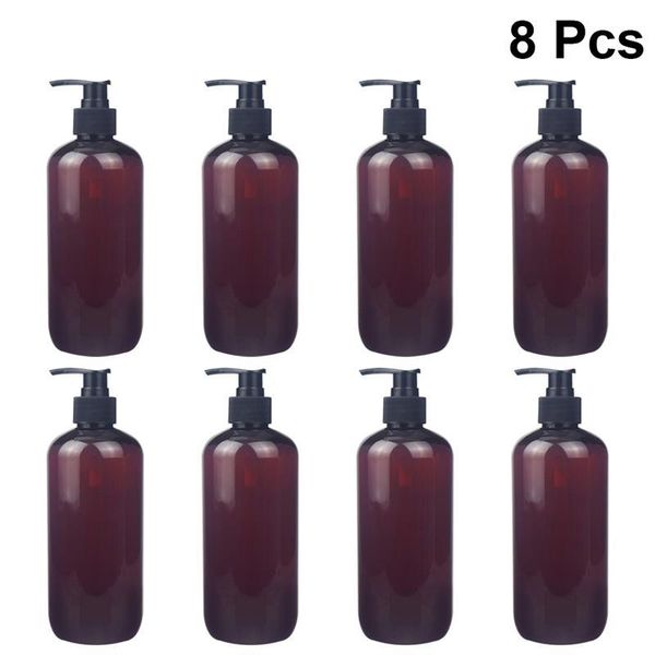 8pcs 500ml soap dispenser shampoo pump bottles plastic empty shower gel press for el home (brown) liquid
8pcs 500ml soap dispenser shampoo pump bottles plastic empty shower gel press for el home (brown) liquid