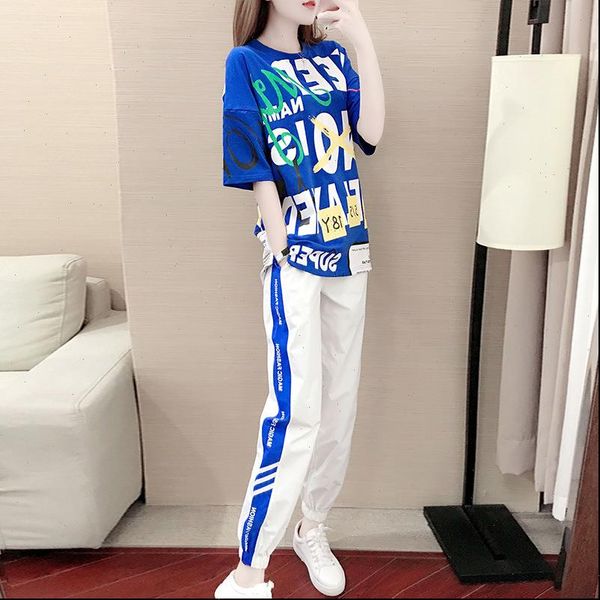 russia summer kpop casual womens tracksuits 2 piece set t shirt harlan pants fashion trend tracksuit two outfits, Gray
russia summer kpop casual womens tracksuits 2 piece set t shirt harlan pants fashion trend tracksuit two outfits, Gray