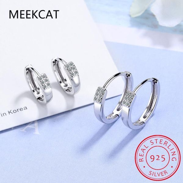 hoop & huggie meekcat solid 925 sterling silver earrings for women big small style cute crystal hoops woman jewelry fql20378, Golden;silver
hoop & huggie meekcat solid 925 sterling silver earrings for women big small style cute crystal hoops woman jewelry fql20378, Golden;silver