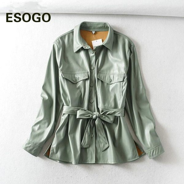 women's jackets women light green faux leather jacket coat with beltladies long sleeve loose oversize boy friend, Black;brown
women's jackets women light green faux leather jacket coat with beltladies long sleeve loose oversize boy friend, Black;brown