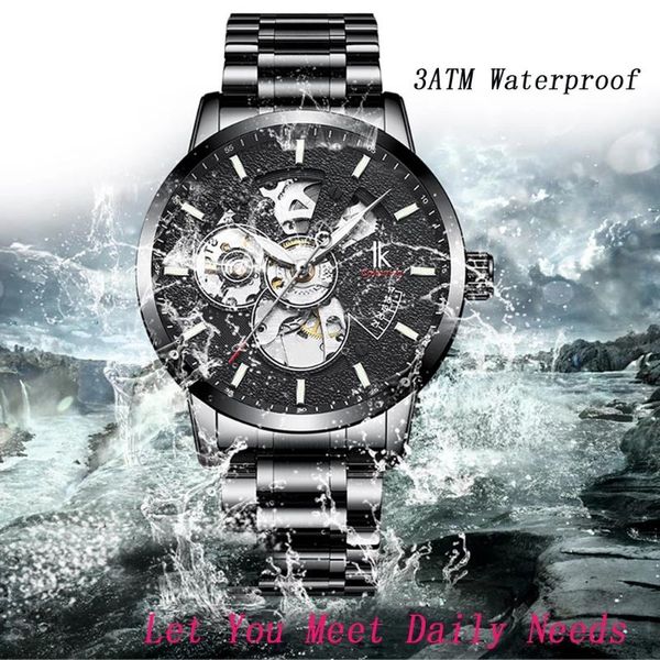 wristwatches ik coloring 2021 stainless steel automatic mechanical male clock hollow steampunk luminous waterproof montre homme, Slivery;brown
wristwatches ik coloring 2021 stainless steel automatic mechanical male clock hollow steampunk luminous waterproof montre homme, Slivery;brown