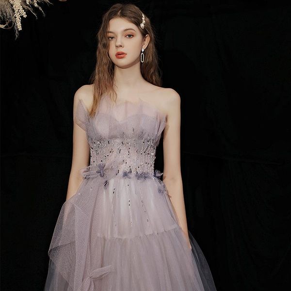 women toast dress evening elegant beading appliques wedding long tube tulle party gown ethnic clothing, Red
women toast dress evening elegant beading appliques wedding long tube tulle party gown ethnic clothing, Red