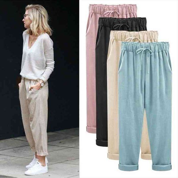 fashion women harem pants casual ankle length trousers elastic waist light linen pants harem loose big size s-6xl, Black;white
fashion women harem pants casual ankle length trousers elastic waist light linen pants harem loose big size s-6xl, Black;white