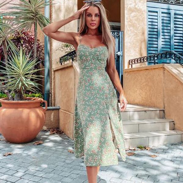 jatie floral print midi women dress summer slit v neck high waist sleeveless slip dresses party club lady vestidos, Black;gray
jatie floral print midi women dress summer slit v neck high waist sleeveless slip dresses party club lady vestidos, Black;gray