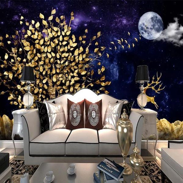 custom wallpaper mural luxury gold foil forest decor elk purple landscape tv background 3d wallpapers for walls
custom wallpaper mural luxury gold foil forest decor elk purple landscape tv background 3d wallpapers for walls