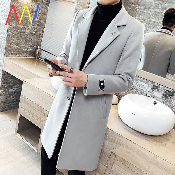 men's jackets autumn and winter solid color windbreaker 2021 woolen coat 5xl large size slim fashion long jacket, Black;brown
men's jackets autumn and winter solid color windbreaker 2021 woolen coat 5xl large size slim fashion long jacket, Black;brown