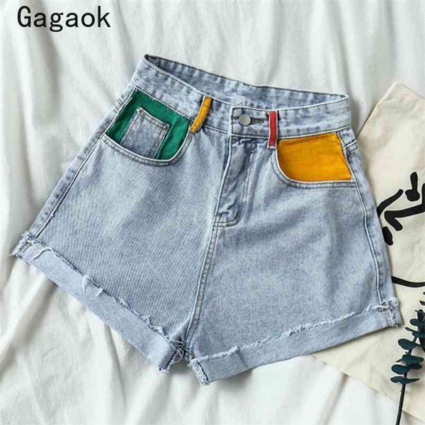 women high street patchwork short summer arrival pockets loose casual wild female fashion korean style shorts 210531, White;black
women high street patchwork short summer arrival pockets loose casual wild female fashion korean style shorts 210531, White;black