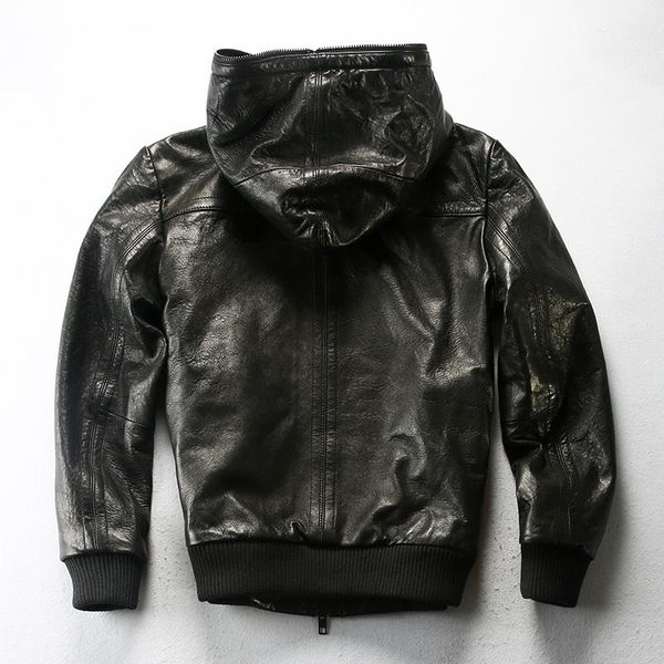 men's leather & faux genuine sheepskin jacket designer hooded casual bomber shearling coat black for male
men's leather & faux genuine sheepskin jacket designer hooded casual bomber shearling coat black for male