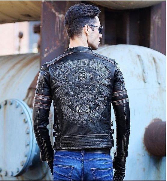 men's leather & faux . beef with a thi skull. genuine fine bla clothes, of ular male biker. plus size, Black
men's leather & faux . beef with a thi skull. genuine fine bla clothes, of ular male biker. plus size, Black