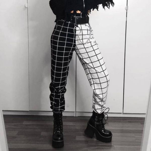 women's pants & capris pant for women loose high waist plaid jogging trousers sporty elasticity sportpants summer, Black;white
women's pants & capris pant for women loose high waist plaid jogging trousers sporty elasticity sportpants summer, Black;white