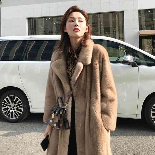 women's wool & blends winter faux mink fur coat turn down collar loose warm plush fake long jacket lady outwear overc, Black
women's wool & blends winter faux mink fur coat turn down collar loose warm plush fake long jacket lady outwear overc, Black