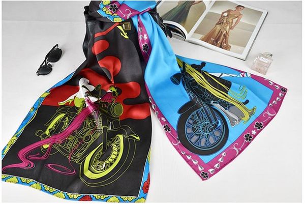 silk crepe satin digital printing processing women's scarves medium length scarf, Blue;gray
silk crepe satin digital printing processing women's scarves medium length scarf, Blue;gray