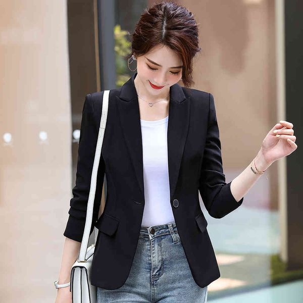 suit suit female thin collar engraved blazer ladies autumn pale blue apricot black button jacket, White;black
suit suit female thin collar engraved blazer ladies autumn pale blue apricot black button jacket, White;black
