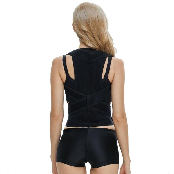 adjustable braces support therapy shoulder magnetic back posture corrector student men women 5 sizes sport protect waist, Black;gray
adjustable braces support therapy shoulder magnetic back posture corrector student men women 5 sizes sport protect waist, Black;gray