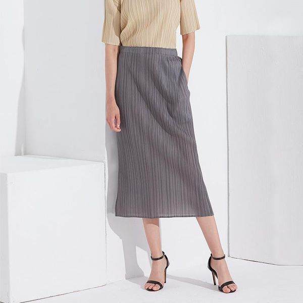 skirts tvvovvin 2021 summer women's japan style casual gray stretch skirt high waist slim pleated split mid-length nkqk, Black
skirts tvvovvin 2021 summer women's japan style casual gray stretch skirt high waist slim pleated split mid-length nkqk, Black