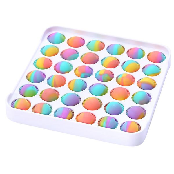 Rainbow Push Bubble Pops Fidget Sensory Toy for Autisim Special Needs Anti-stress Game Stress Relief Squishy Pops It Fidget Toys
Rainbow Push Bubble Pops Fidget Sensory Toy for Autisim Special Needs Anti-stress Game Stress Relief Squishy Pops It Fidget Toys