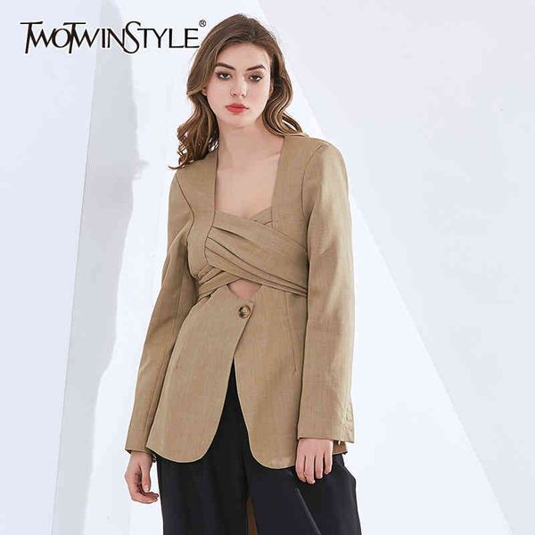 casual blazers for women square collar long sleeve cross ruched loose bowknot coats female 210423, White;black
casual blazers for women square collar long sleeve cross ruched loose bowknot coats female 210423, White;black